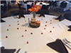 Fall Flower Arrangement Table with Candies