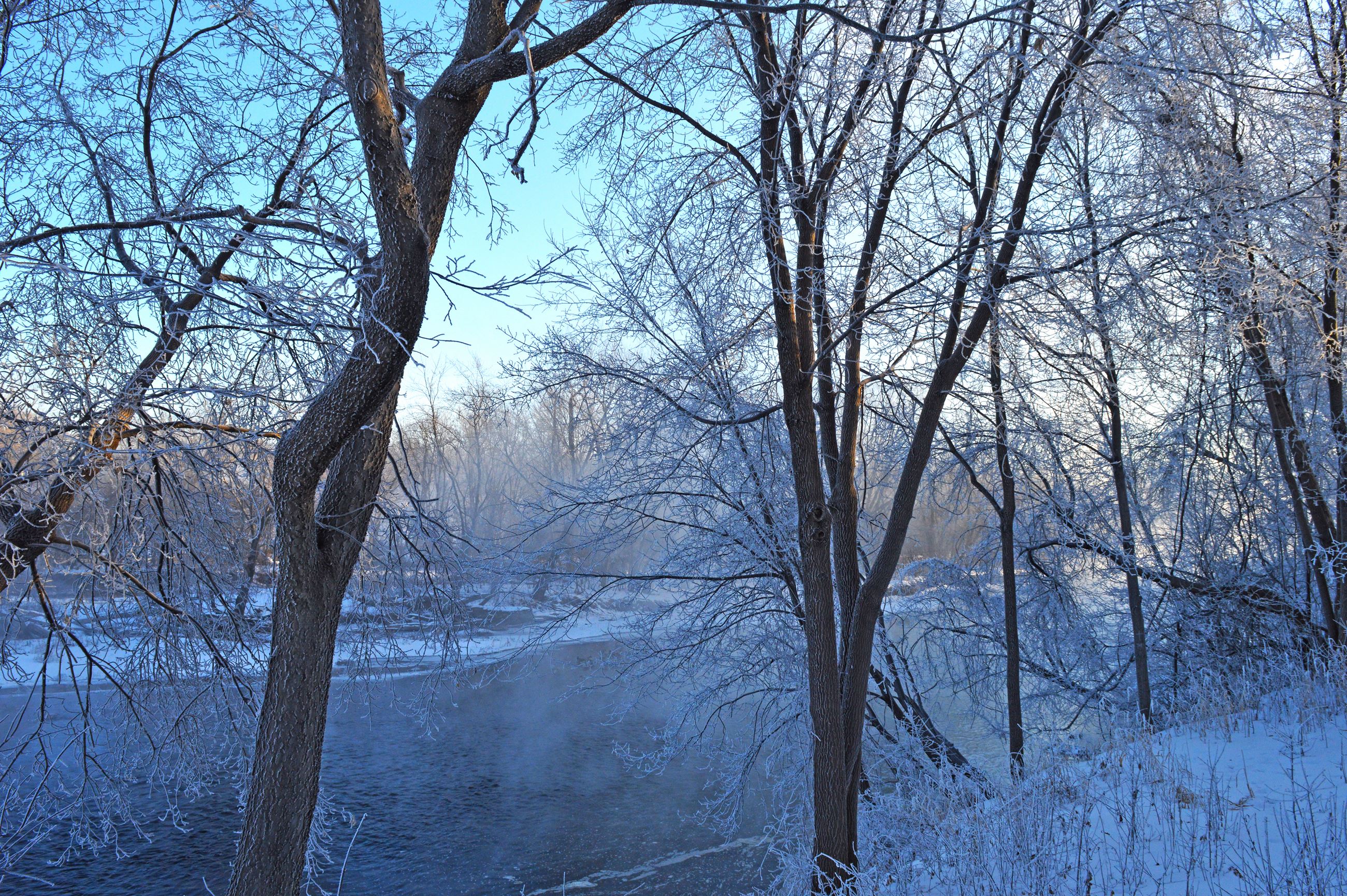 Foggy Mississippi River