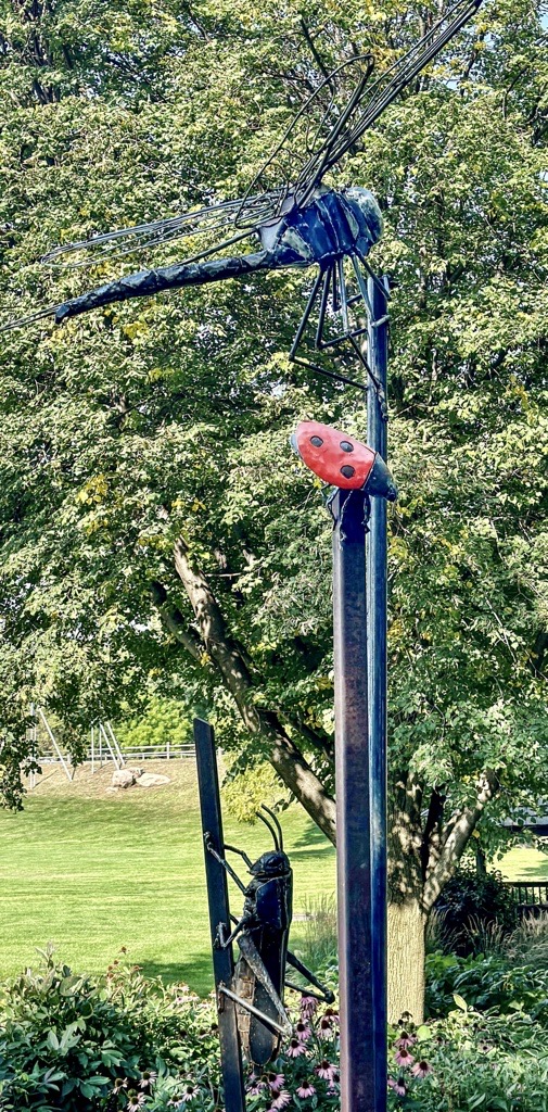 Parker McDonald's new sculpture in East Bridge Park