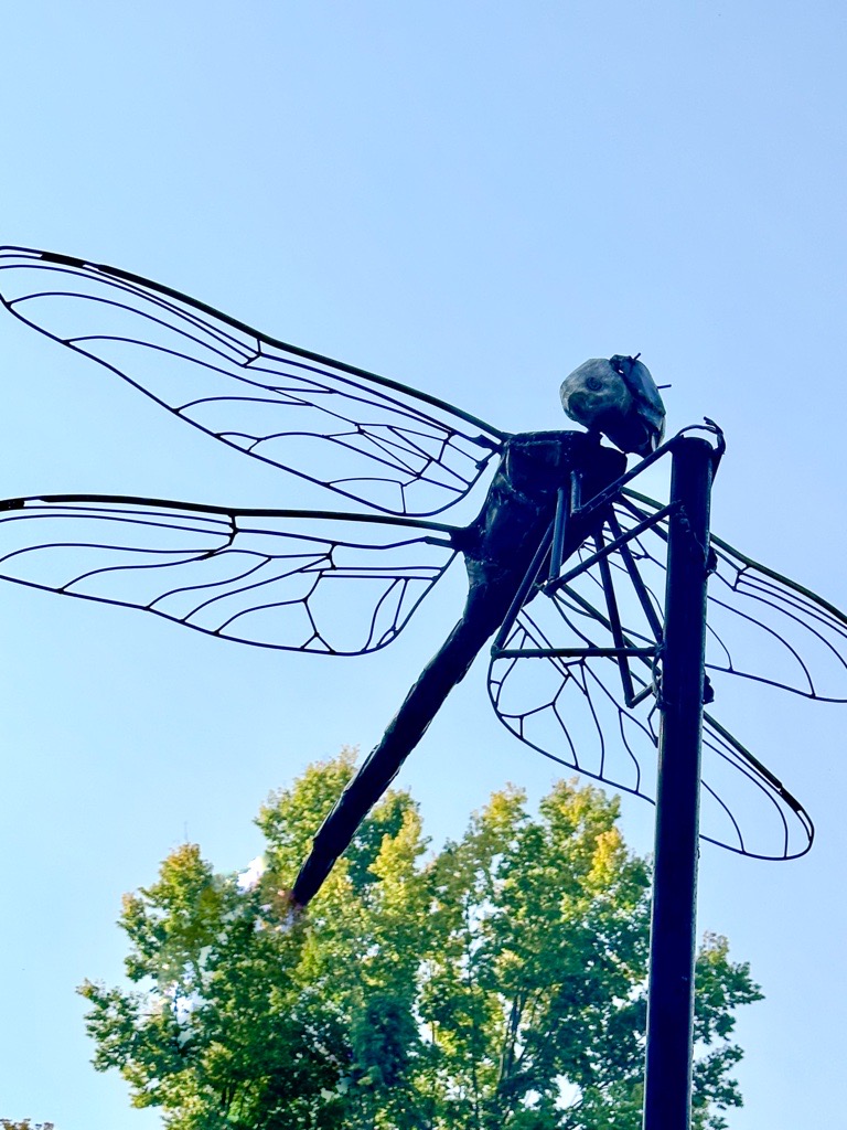Parker McDonald's new sculpture in East Bridge Park