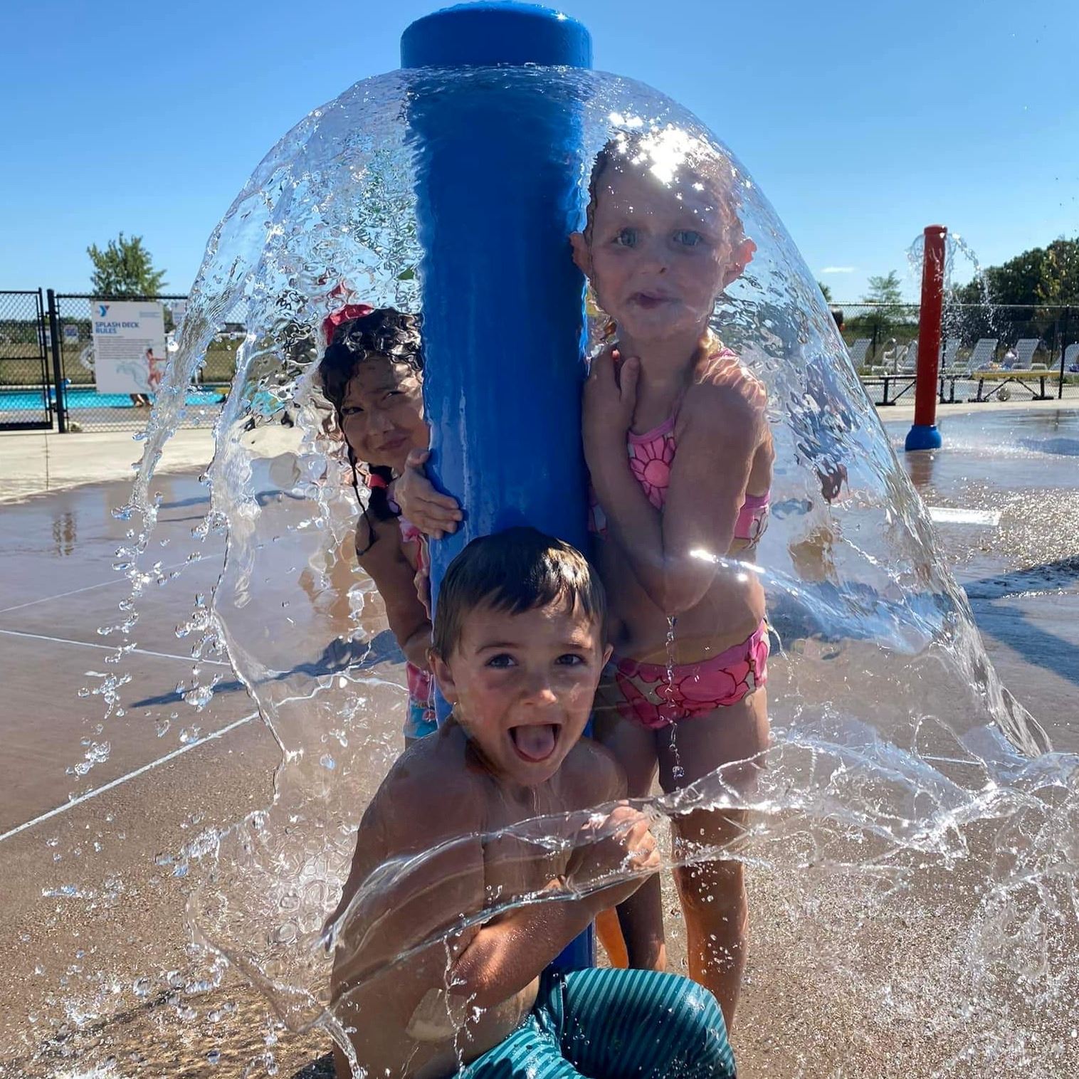 SplashPad YMCA Bertram Posed